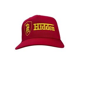 Hidden NY Red Dragon Crest Snapback Hat Yellow Embroidery NYC Streetwear Cap